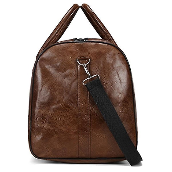 Herr Pu Läder Resväska Weekend Bagage Resväska Handväska Tote