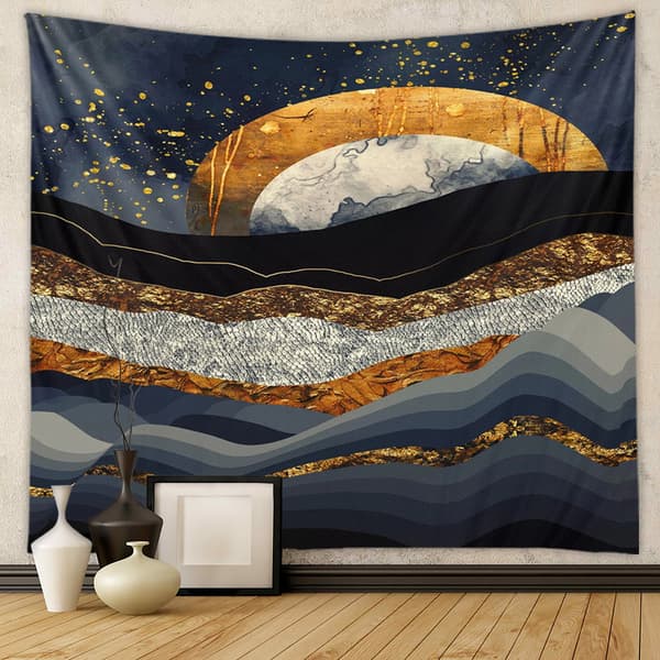 Auringonlaskun metsämaisema -seinavaate, kodinsisustus (HC-M9) 150*200cm