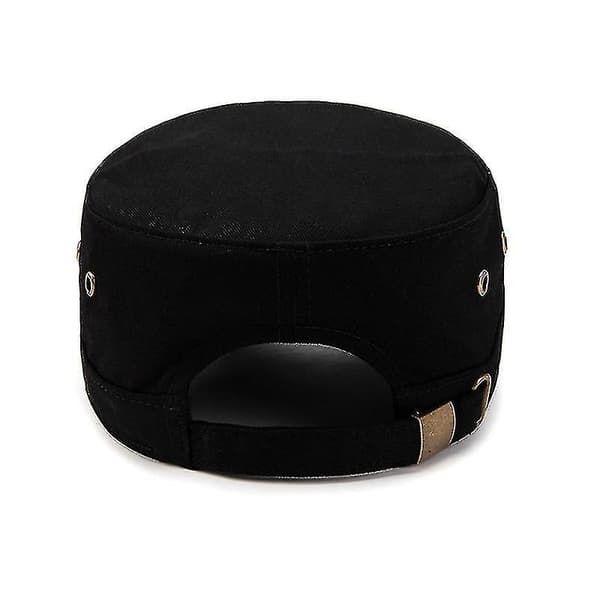 Unisex Klassisk Hær Plain Hat Kadet Kamp Felt Militær Cap Pa
