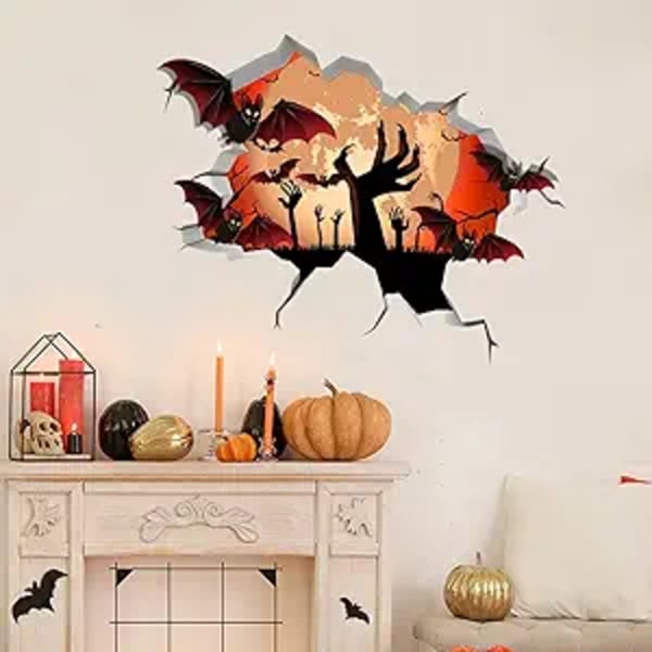 Halloween väggdekaler, Halloween spöke väggdekaler, Hallowee