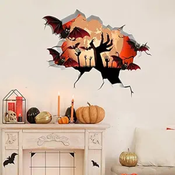 Halloween wall stickers, Halloween ghost wall stickers, Hallowee