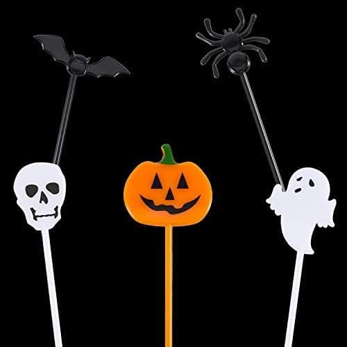Plastik Halloween Picks Halloween Cupcake Topper Picks Spøgelse Dec