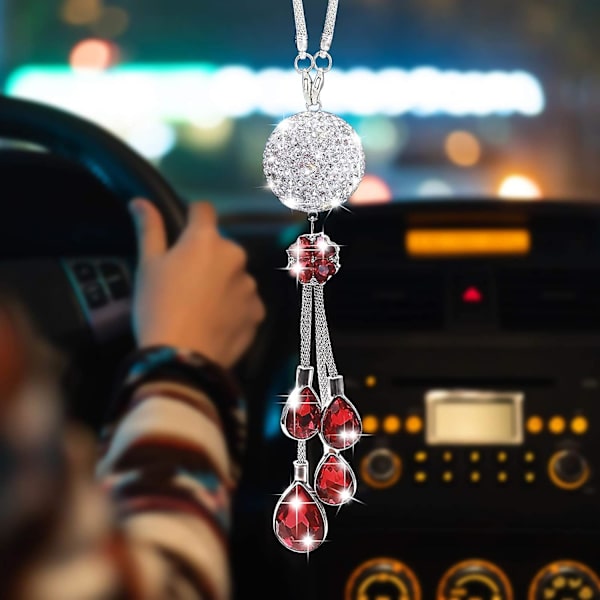 Bling Autonpeilin lisävarusteet naisille, Crystal Car Mir