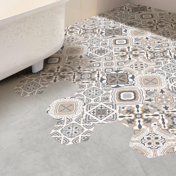 10 st Hexagonal Dekorativa Hexagonala Väggstickers Halkskydd Wate
