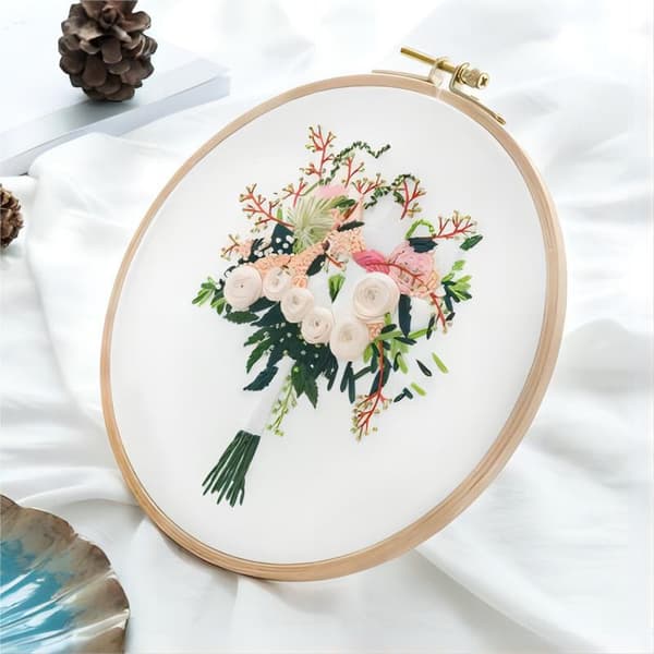 Stjernespråk stjerneønske, DIY håndtrykt broderikit