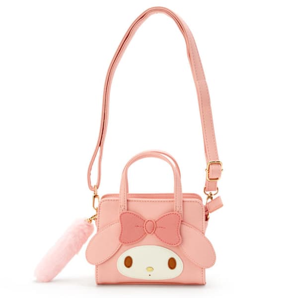 Söt tecknad sidoryggsäck Messenger Bag (Rosa)