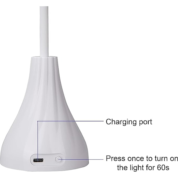 Kannettava minikynsienkuivain, 16 W langaton ladattava LED-UV-kynsilamppu