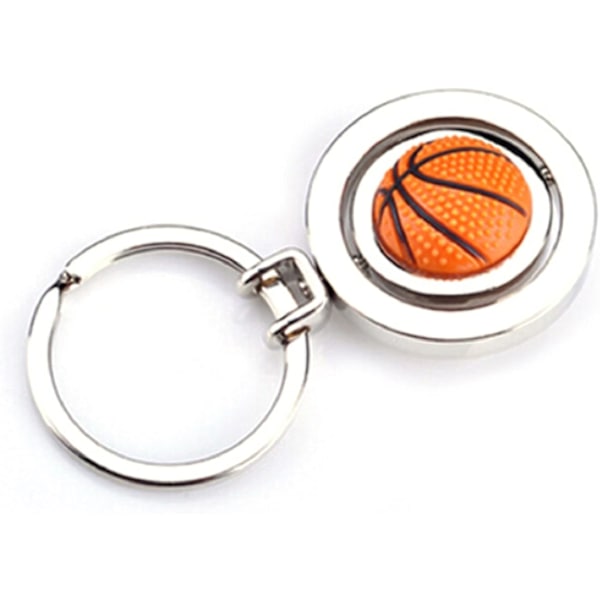 Basketball Souvenir Nøkkelring, Roterende 3D Basketball Nøkkelring/Ba