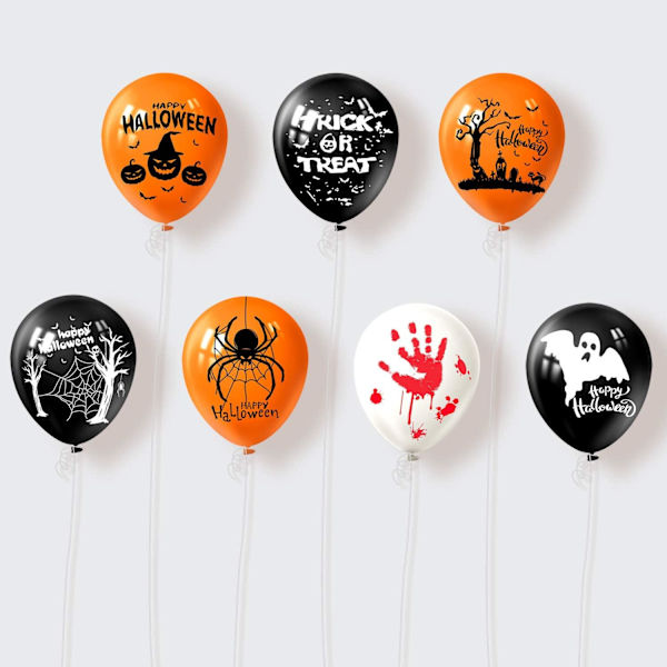 Halloween Dekorationer Latex Balloner 100