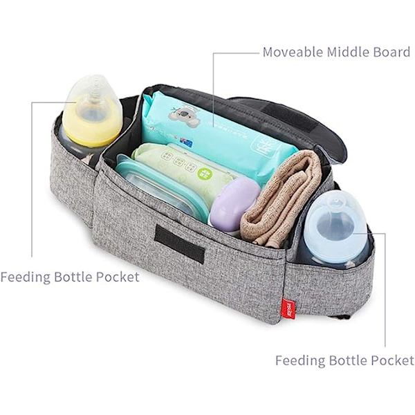 Baby Buggy Organizer Barnevogn Klapvogn Kopholder Tasker