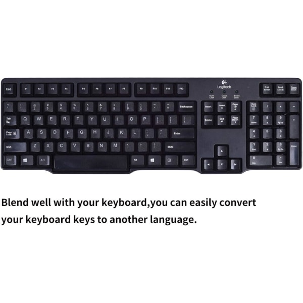 5PCS Universal English Keyboard Sticker Pack, Computer Keyboard