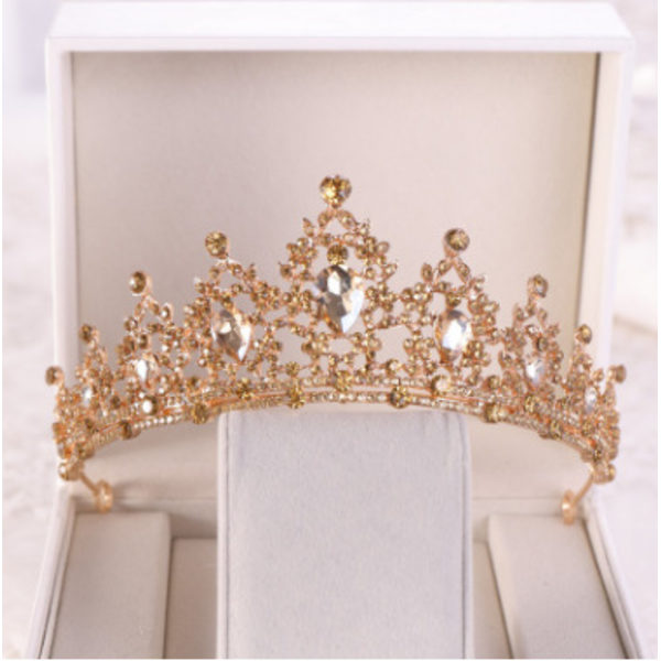 1 stk. Rhinestone bryllupstiara Princess Celebration Tiara Silv