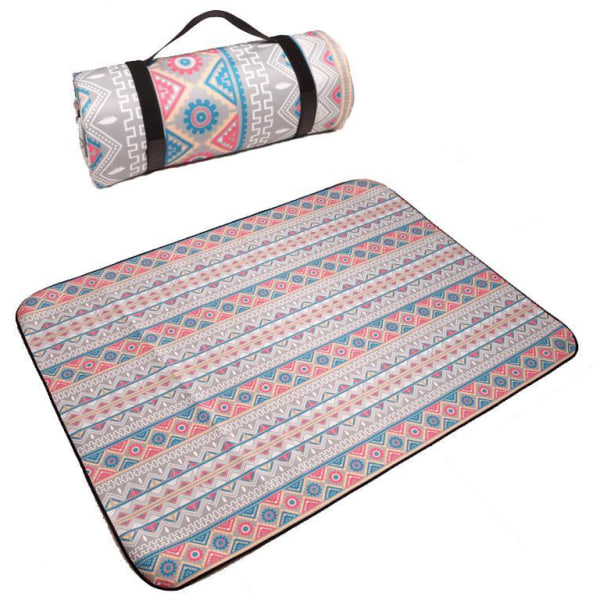Pikniktepper, Boho Piknikmatte for Vanntette Foldbare, Sandsikre Overdimensjonerte Utendørsmatter, for Fester, Camping, Park, Reise, Gressgaver, farge 200*200cm