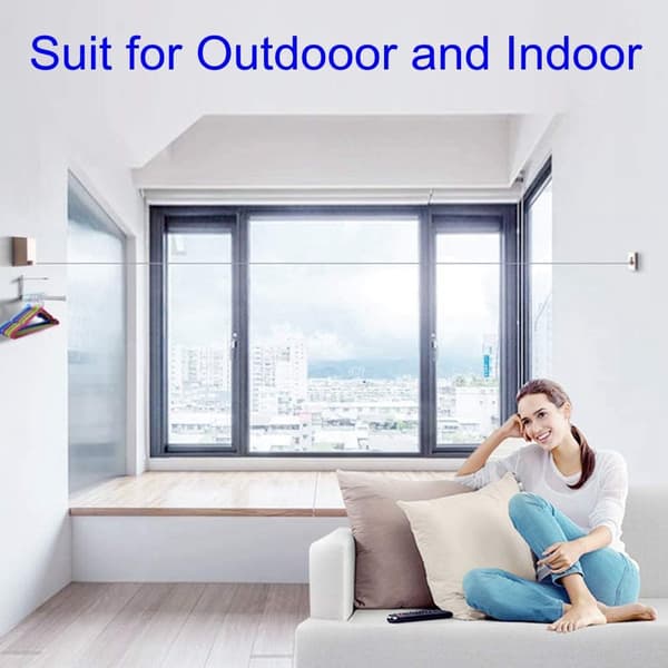 Retractable Clothesline Retractable Outdoor/Indoor Clothesline,