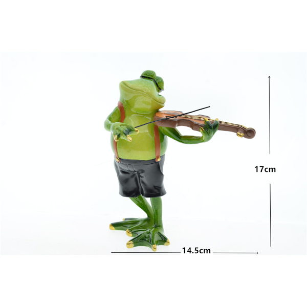 Nordisk Have Hjem Dekoration Violin Frø Festival Baby Resin Cr
