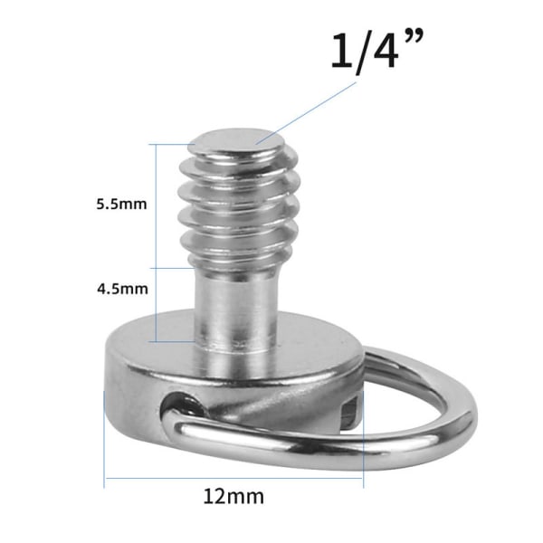 Kameramonteringsskruer 10 stk. 1/4\" skruer kamerastabilisator C