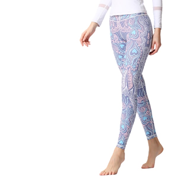 Dam utomhus tryck fitness träningsbyxor yogabyxor-YH49 M