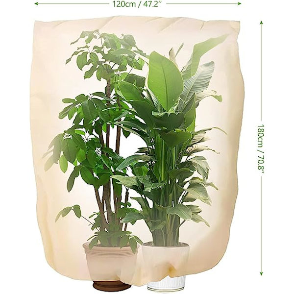 Vinterplante frostbeskyttelsesdæksel Plantedæksel 120*180cm