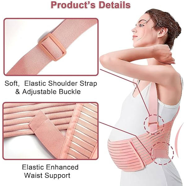 Maternity Belly Support Belt - Justerbar graviditetsbälte, lätt