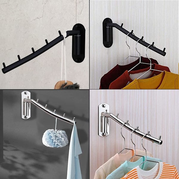 Folding Wall Hanger with Swing Arm, Heavy Duty Stainless Steel f