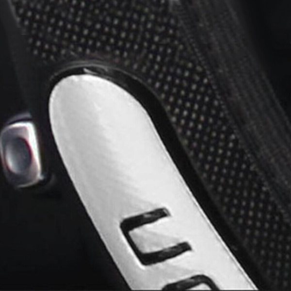 Silver PU Läder Bilrattsskydd Anti-Slip Protector 3