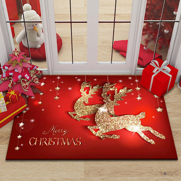 Julmatta med tomte, juldekoration, matta 100*150cm