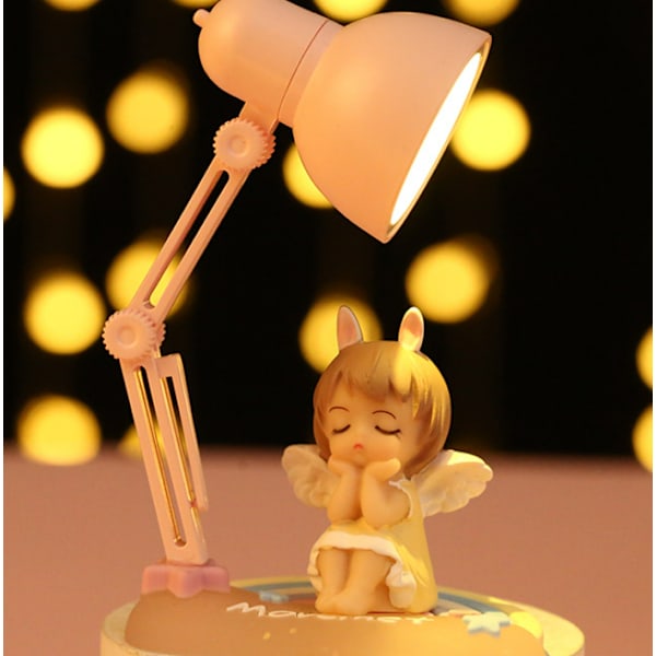 Lille blind box lampe kreativ pige hjerte baby sengebord lille tabl