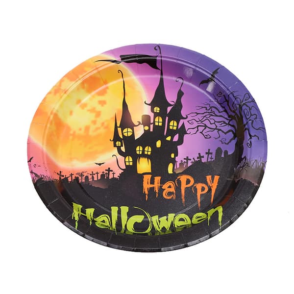 Halloween engångsbestick set med 9 kartongbestick - papper