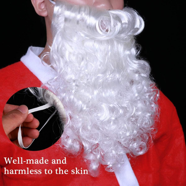 Julperuk och skägg Julperuk Vita konstiga kläder Gamla