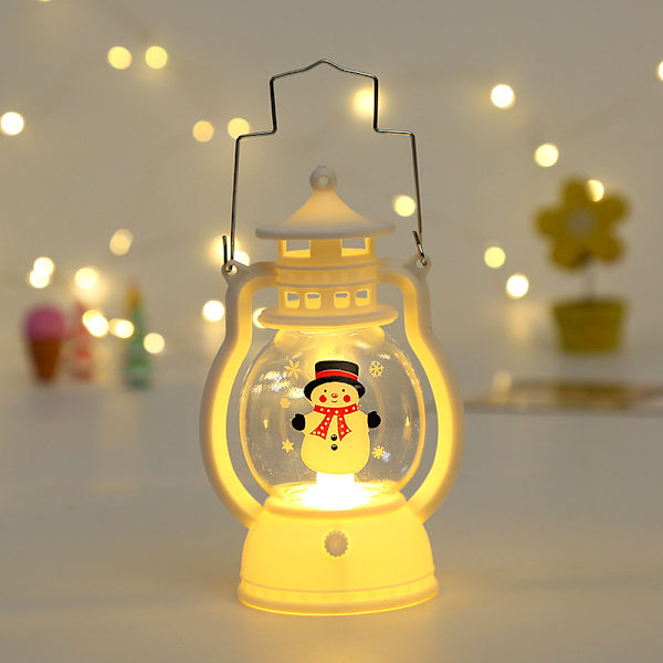 Jul LED-lykta ljus batteridriven julgran Sant
