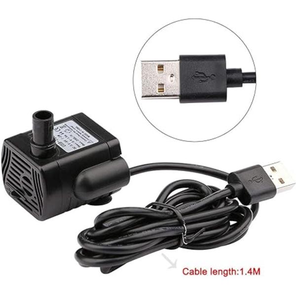 3.5-9V USB Mini sukelluspumppu, vaihto pumppu aqua