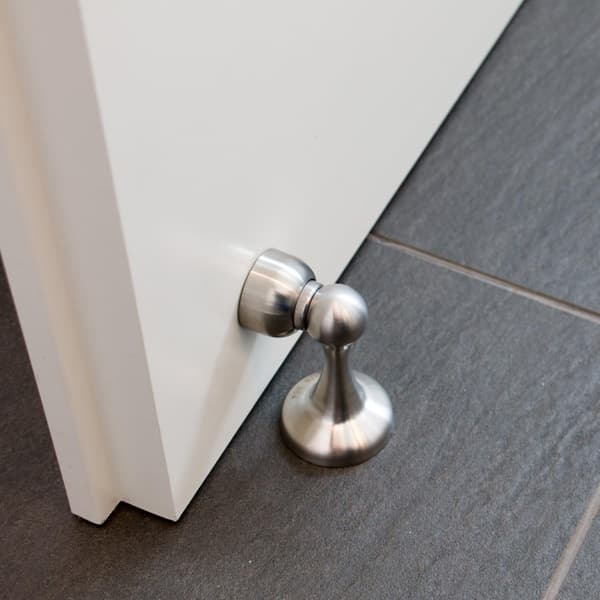 Magnetisk dørstopper i rustfrit stål look - Dørstopper wit