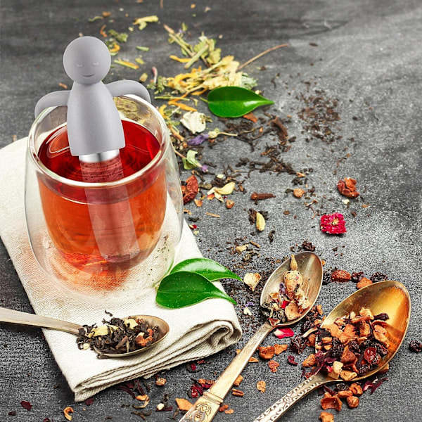 2 st teinfuser för löst te, söt ultrafint nät tesil