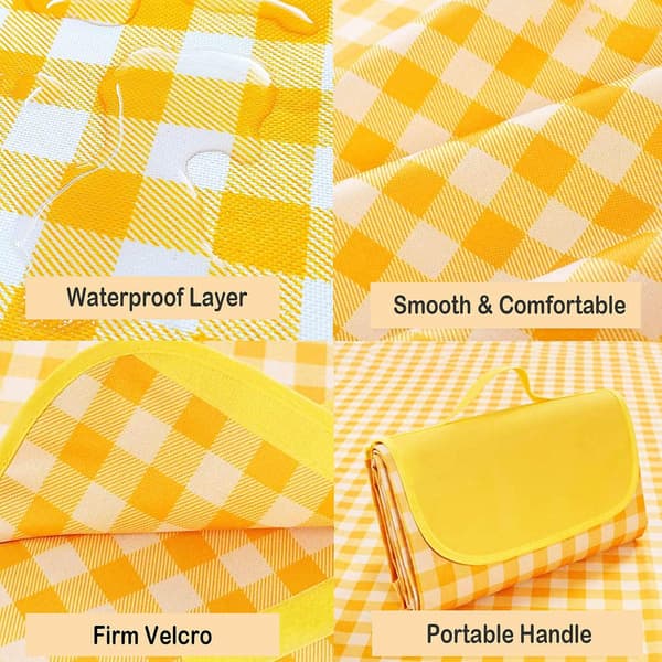 Rabatterade picknickfiltar, extra stora 80\" x 60\" utomhusstrandfiltar