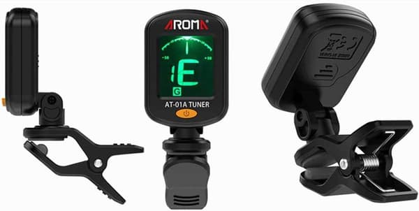 Bærbar farve digital LCD skærm guitar tuner