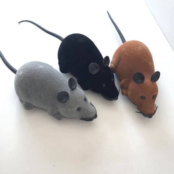 1 st grå fjärrkontroll mus leksak katt 3 år gammal barn gåva gr