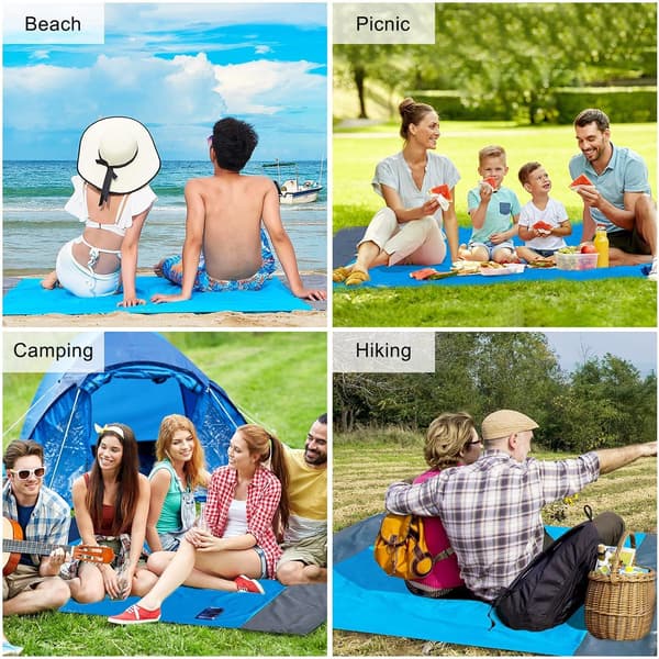 Vanntett strandteppe, 210 x 200 cm Oversized Vanntett Ingen Sa