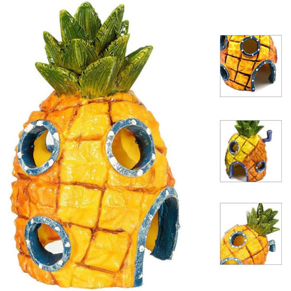 Ananas hus, harpiks ananas hule akvarium tema dekoration
