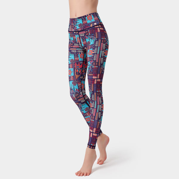 Hög midja höftlyft yoga tränings fitness leggings - HK271 XL