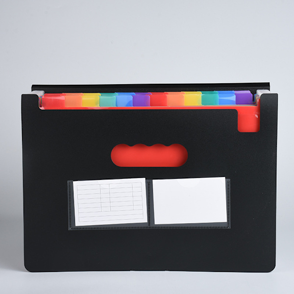 24 Gitter Regnbue Organ Taske A4 Papir Filmappe Udvidelig Opbevaring