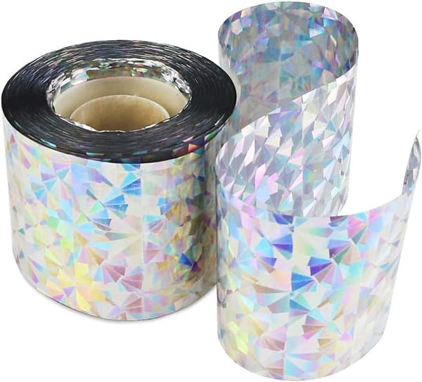 2-pack 360,89' x 2\" fågeltejp, dubbelsidig reflekterande tejp för