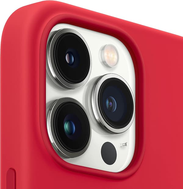 Silikonikotelo MagSafella (iPhone 13 Prolle) - PUNAINEN