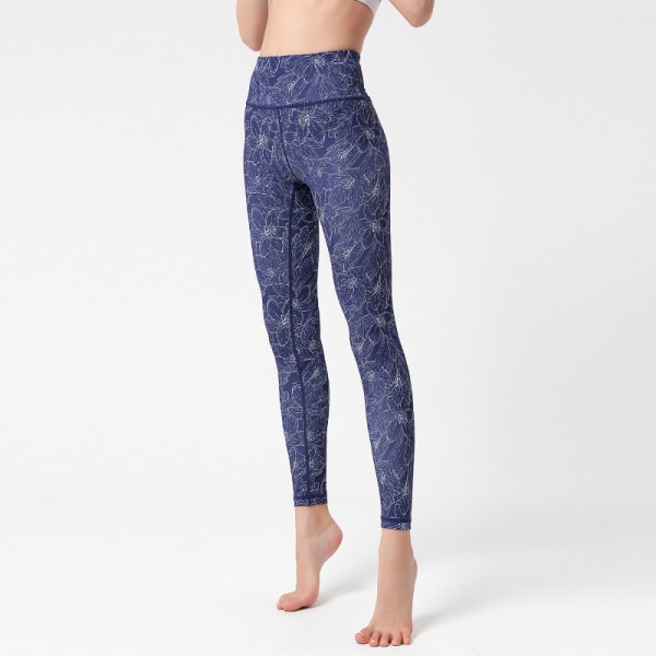 Damer Højtaljede Skinny Stretch Sports Yoga Fitness Bukser-HK272 L