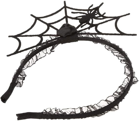 Halloween Edderkoppnett Hårbøyle Cosplay Maskerade Edderkopp Hodebånd