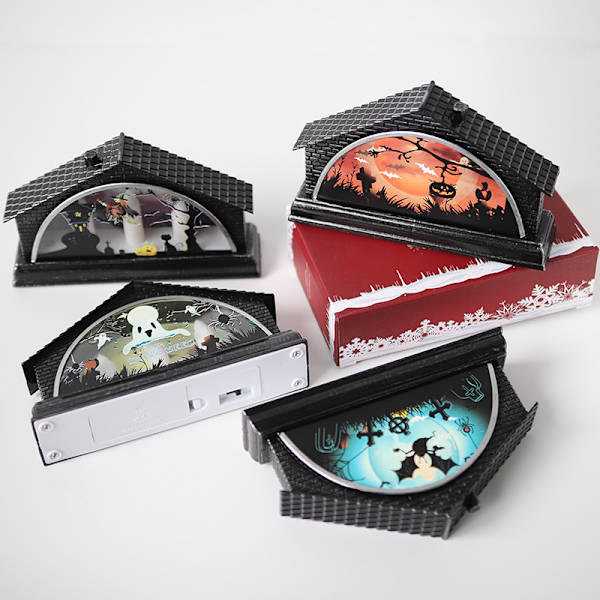 Halloween Natlampe Natlampe Hjem Heks Horror Dekoration D