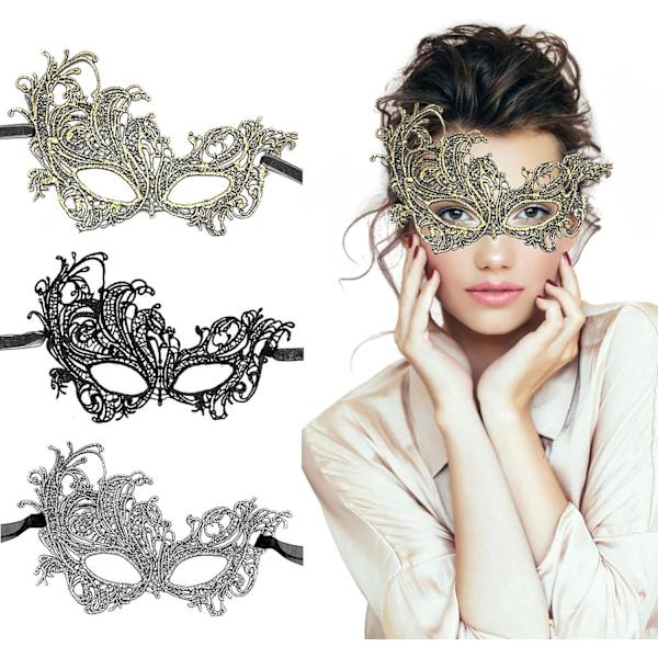 Maskeradmask - Venetiansk mask för kvinnor Vacker elegant dam La