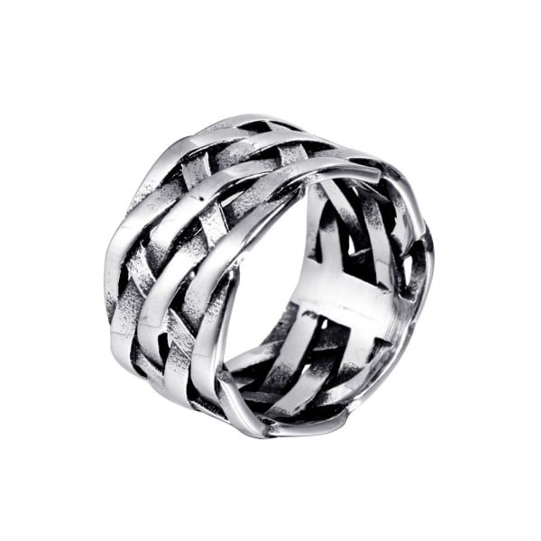 Vintage Punk Flettet Ring i Rustfrit Stål til Mænd og Kvinder