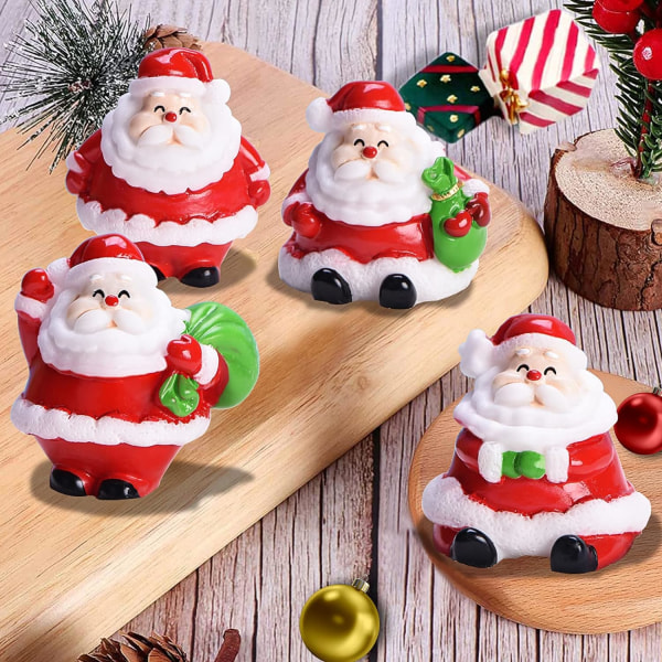 Miniatyr julfigurer juldekorationer, juldekoration