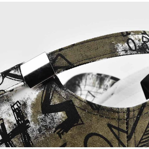 Graffiti Print Hat til mænd og kvinder Multicolor Solskygge Hat Fas