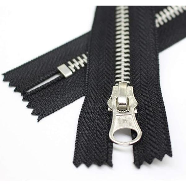 5-pack 6\" Silver Metal Zippers Bulk #5 Metal Zippers för sömnad